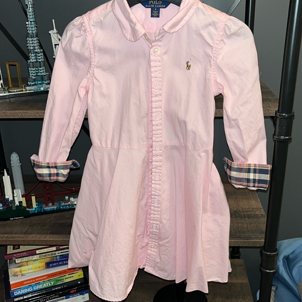 Little girl RALPH LAUREN button down dress.